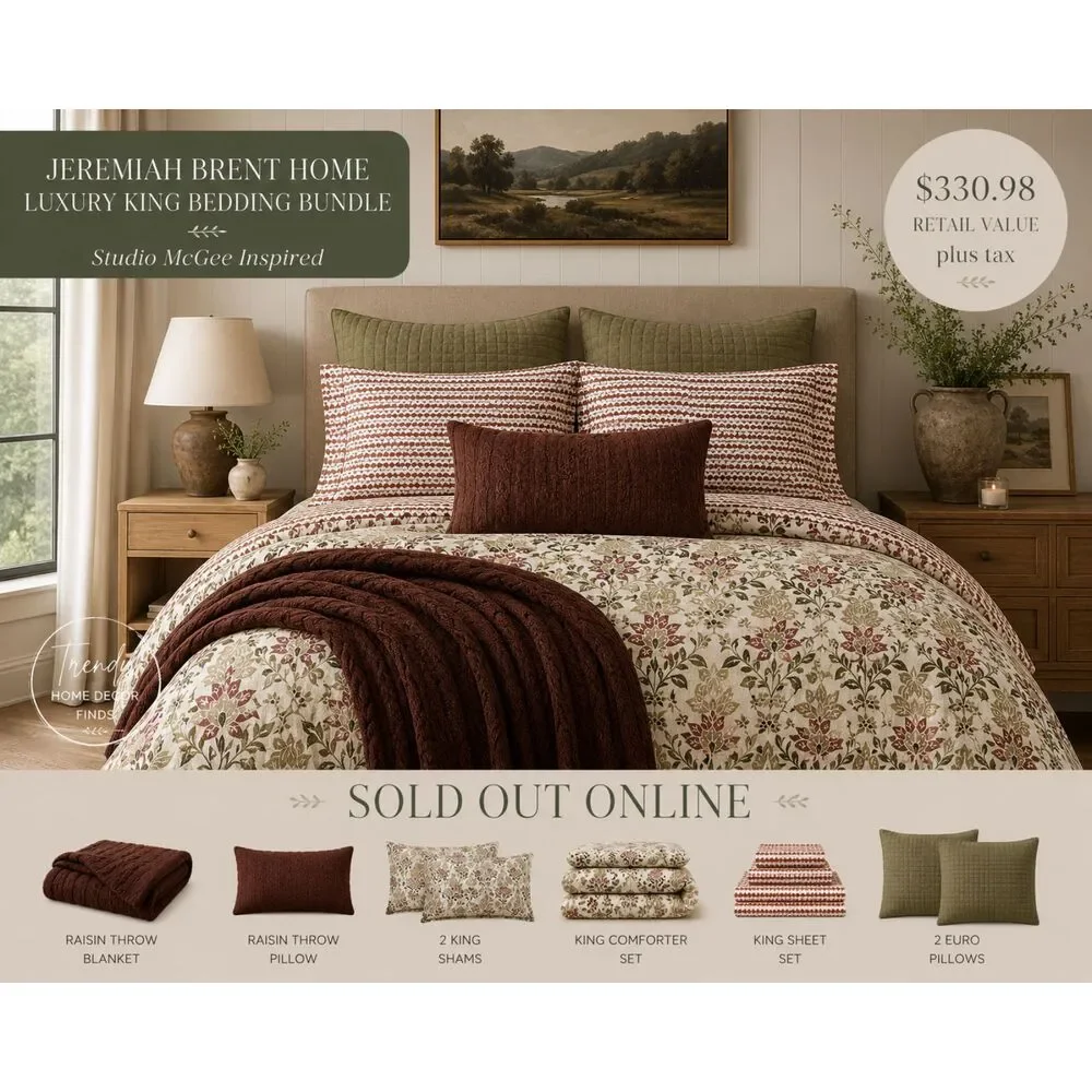Jeremiah Brent Home Curated King Bedding Set